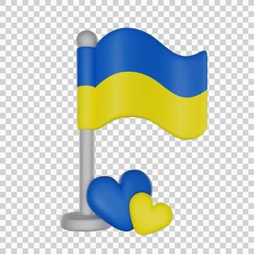 Ukrainian Flag Stock Illustration