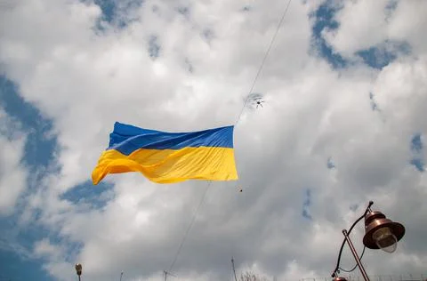 Ukrainian flag Stock Photos