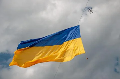 Ukrainian flag Stock Photos