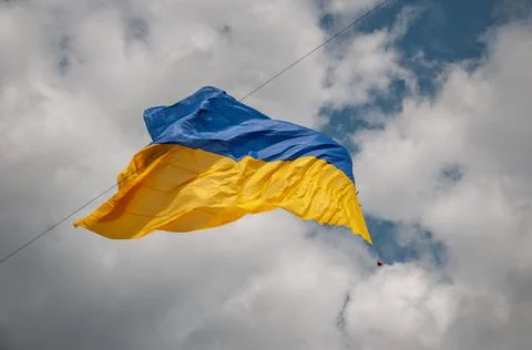 Ukrainian flag Stock Photos