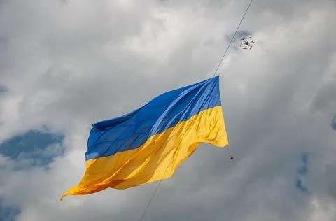 Ukrainian flag Stock Photos