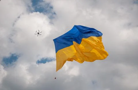 Ukrainian flag Stock Photos