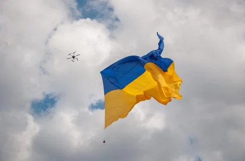 Ukrainian flag Stock Photos