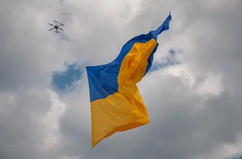 Ukrainian flag Stock Photos