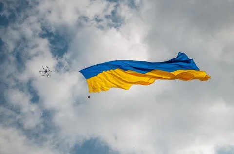 Ukrainian flag Stock Photos