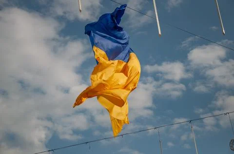 Ukrainian flag Foto stock