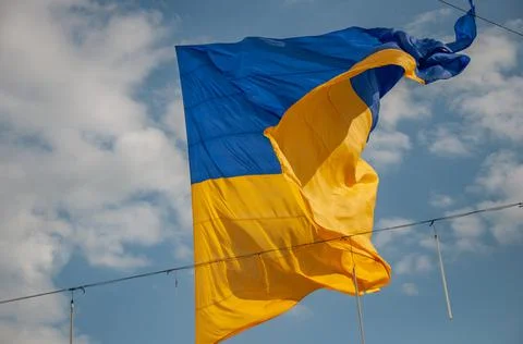 Ukrainian flag Stock Photos
