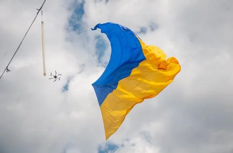 Ukrainian flag Stock Photos