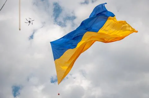 Ukrainian flag Stock Photos