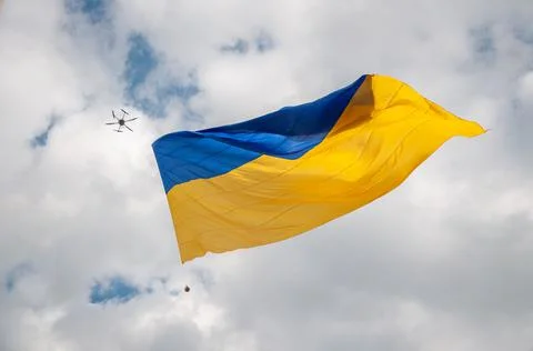 Ukrainian flag Stock Photos