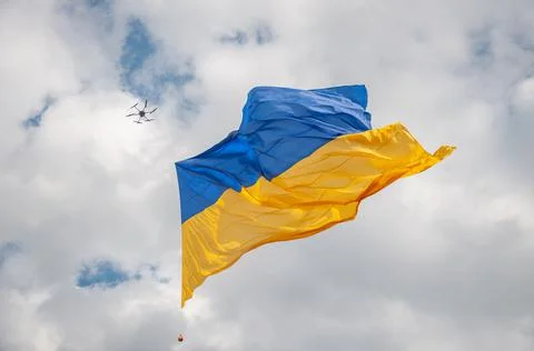 Ukrainian flag Stock Photos