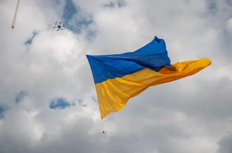 Ukrainian flag Stock Photos