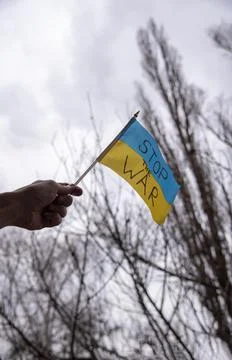 Ukrainian flag Stock Photos