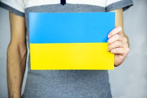 Ukrainian flag Stock Photos
