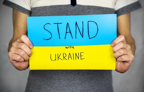 Ukrainian flag Foto stock