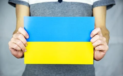 Ukrainian flag Stock Photos