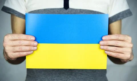 Ukrainian flag Stock Photos