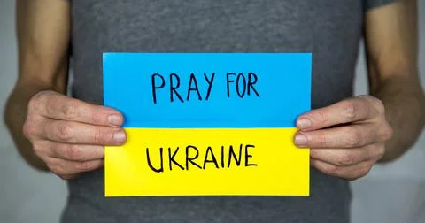 Ukrainian flag Stock Photos