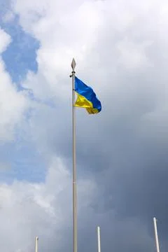 Ukrainian flag Stock Photos