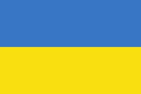 Ukrainian flag vector icon. Flag of Ukraine Stock Illustration