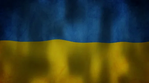 Ukrainian flag waving HD Stock Footage 36152124