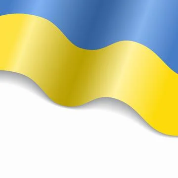 Ukrainian flag wavy abstract background. Vector illustration. Stock-Illustration