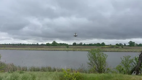 Ukrainian Interceptor UAV for Countering Shahed Drones Stock Footage 337586613
