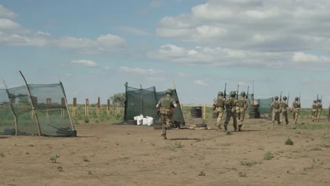 Ukrainian millitary training Stock Footage 202513532