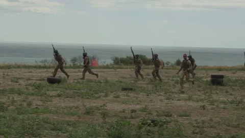 Ukrainian millitary training Stock Footage 202515319