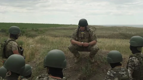 Ukrainian millitary training Stock Footage 202515607