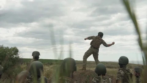 Ukrainian millitary training Stock Footage 202515690