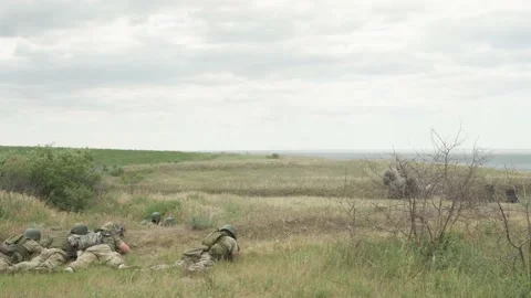 Ukrainian millitary training Stock Footage 202515881