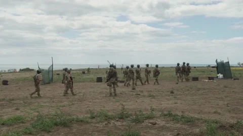 Ukrainian millitary training Stock Footage 202516727