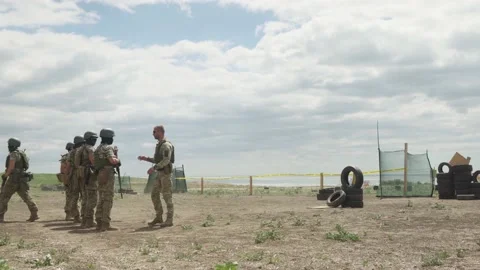 Ukrainian millitary training Stock Footage 202517005