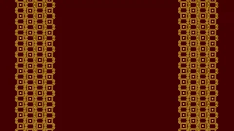 Ukrainian pattern. text saver. yellow pattern on a red background. Stock Footage 307867750