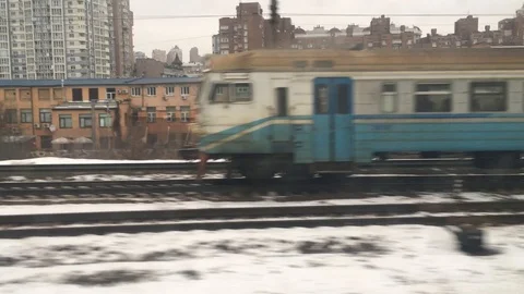 Ukrainian Railroad Stock Footage 90950197