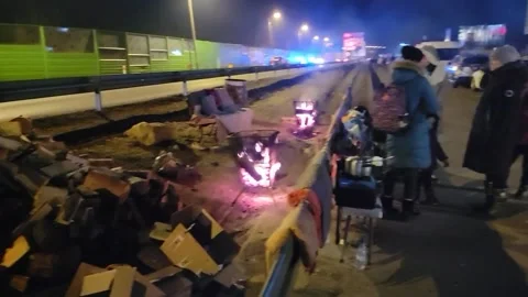 Ukrainian Refugee Welcome and Processing Centres Along Border Inside Poland Stock Footage 221110511