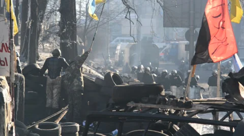 Ukrainian revolution Stock Footage 34641974