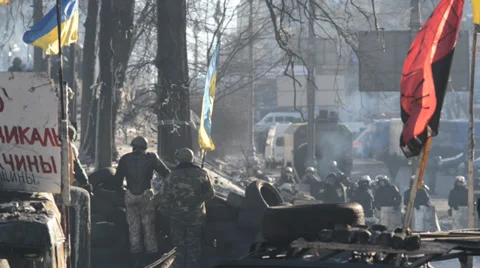 Ukrainian revolution Stock Footage 34641977