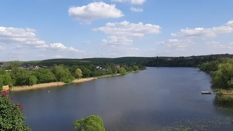 Ukrainian river Stockbeeldmateriaal 89788236