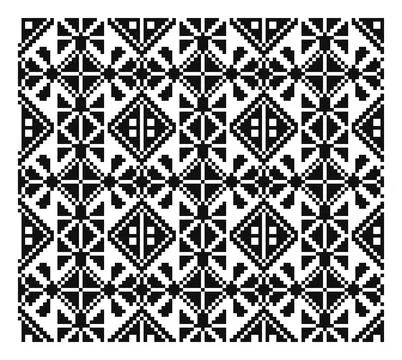 Ukrainian Seamless Pattern Black Geometric Tile Illustrazione stock