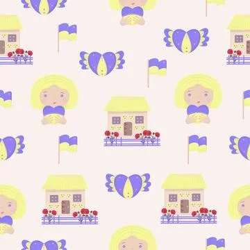 Ukrainian seamless pattern Stock Illustration