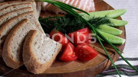 Ukrainian traditional bread Stock Photos