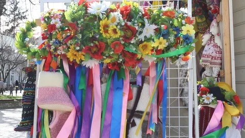 Ukrainian wreath Stock-Footage 69986726
