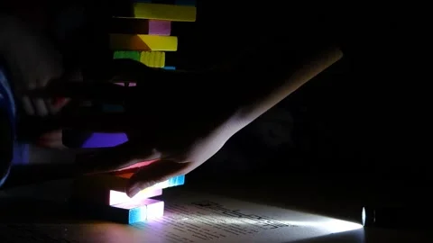 Ukrainians play board games without lights. Blackout Ukraine. Ukrainians have Stock Footage 233532030