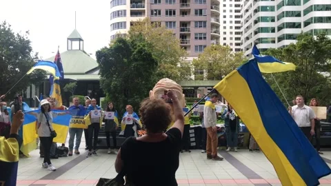 Ukrainians protest to Boycott Pepsi 스톡 동영상 172291622