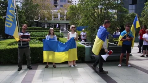 Ukrainians protest to Boycott Pepsi Stock Footage 182255561
