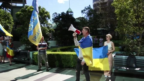 Ukrainians protest to Boycott Pepsi Stock Footage 182258213