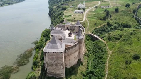 Ukrainу, Khotyn fortress. Stock Footage