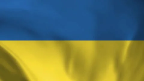 Ukranian flag animation Stock Footage 245552736